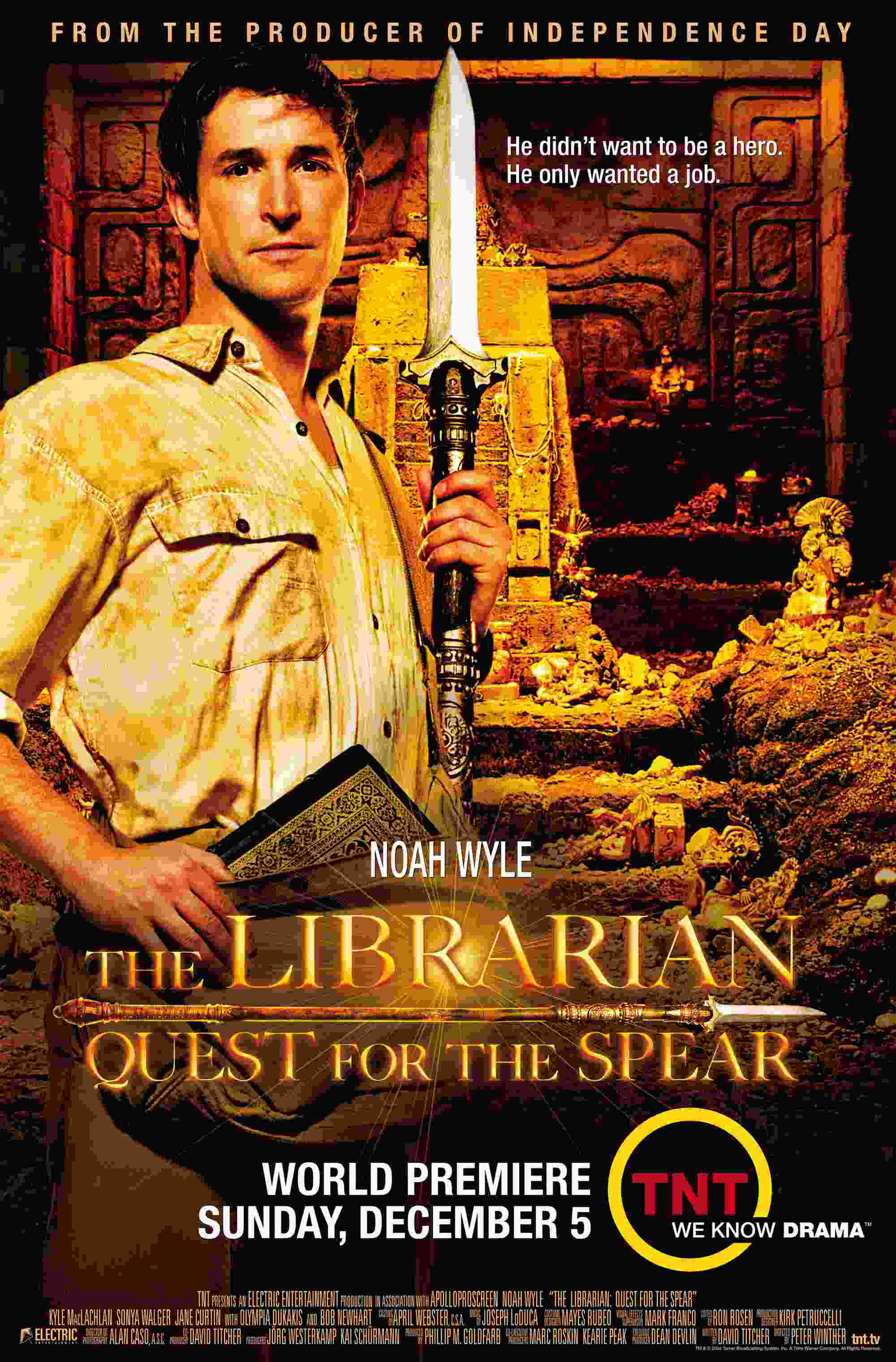 The Librarian: Quest for the Spear (2004) vj emmy Noah Wyle
